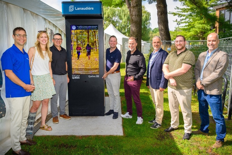 Une borne interactive installée au parc du Grand-Coteau